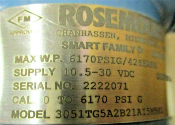 Kompakt 3051T Rosemount Ölçer Basınç Verici 3051TG5A2B21A –14.7&#39;den 10000 Psi&#39;ye