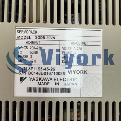 Yaskawa SGDB-20VN SERVO DRIVE 2KW 200VAC 18.5A NEW